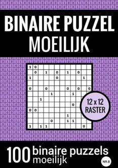 Binaire Puzzel Moeilijk - Puzzelboek Met 100 Binairo's - Nr.8 - Puzzelboeken & Meer