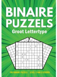 Binairo Groot Lettertype - 100 Binaire Puzzels - 3 Van 3 Sterren - Puzzelboeken met Groot Lettertyp