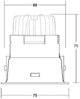 Binato inbouwspot LED, dimbaar, wit
