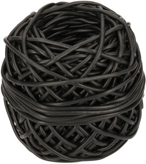Bindbuis - 50 meter - zwart - nylon - 3 mm - binddraad planten - bindbuizen / binddraad