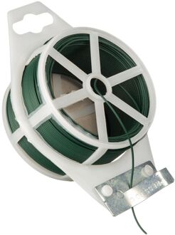 Binddraad geplastificeerd metaaldraad groen dia. 1,2mmx50m