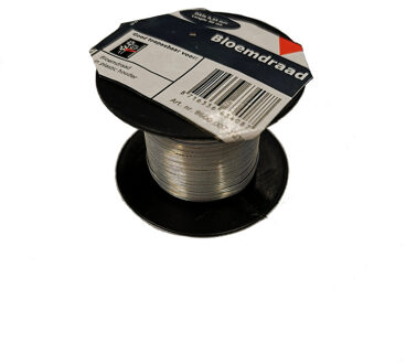 Binddraad/wikkeldraad - op rol - verzinkt staal - 50 m x 0,35 mm - hobbydraad/bloemendraad Zilver