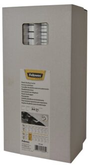 Bindrug Fellowes 6mm 21rings A4 wit 100stuks