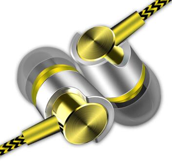 Binmer Universele 3.5Mm In-Ear Stereo Oordopjes Oortelefoon Met Microfoon Voor Mobiele Telefoon 18Jan23 geel