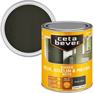Binnen Beits - Deur, Kozijn & Meubel - Transparant - Black Wash  - 750 ml