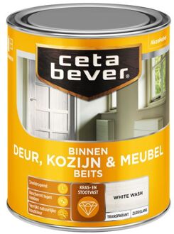 Binnen Beits - Deur, Kozijn & Meubel - Transparant - White Wash  - 750 ml
