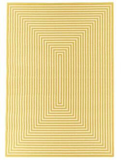 binnen/buitenvloerkleed Braid - geel - 200x285 cm - Leen Bakker - 285 x 200