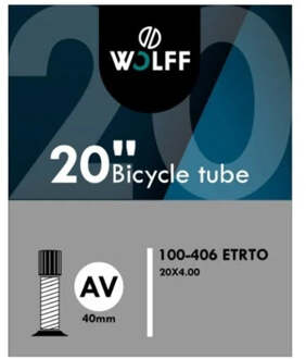 Binnenband FATBIKE 20x4.00 - 100-406 - Autoventiel 40mm