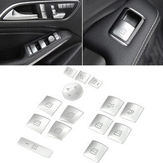 Binnendeur Armsteun Venster Switch Trim Cover Sticker Voor Benz Glk Ml Gl Een B C E G Klasse w204 W212 W246 W166 X166