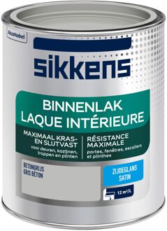 Binnenlak - Zijdeglans -  Betongrijs - 750 ml