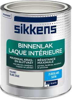 Binnenlak - Zijdeglans -  Kalkwit - 750 ml
