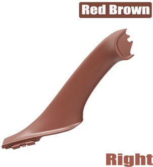 Binnenlands Handgrepen Binnendeur Panel Handvat Pull Trim Cover Voor Bmw F10 Lci 525d 525dx 528i 528ix Beige rood-bruin-rechtsaf