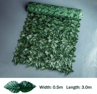 Binnenplaats Hek Thuis Kunstmatige Tuinhek Tuinieren Decoratieve Gereedschap Thuis Yard Balkon Hek Kunstmatige Bladeren Hek groen bladeren 3M