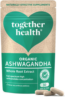 Bio Ashwagandha Biologisch & Vegan Whole Root Extract 30 Capsules