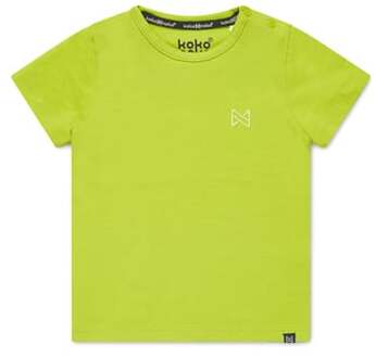 Bio Basic T-shirt NIGEL neon yellow - Maat 74/80