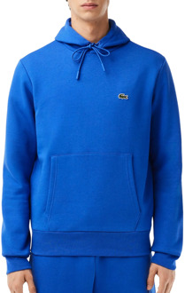 Bio Cotton Fleece Hoodie Heren blauw - L