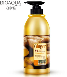 BIOAQUA Natural Herbal Ginger Shampoo and Conditional Anti Hair Loss and Hair Growth Fast For Oil Control Hair Care 400ml