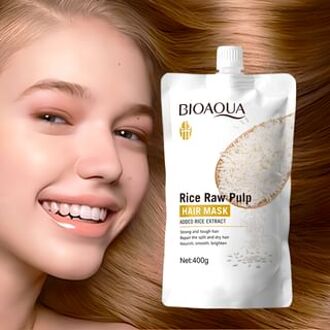 BioAqua Rice Raw Pulp Hair Mask 400g #Hair Mask - 400g