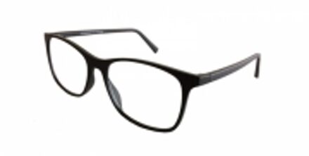 Biobased leesbril big mat zwart +2.5