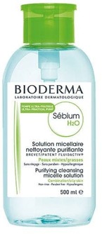 Bioderma Make-up Remover Bioderma Sebium H2O Micelle Solution With Pump 500 ml