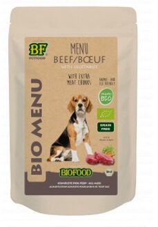 Biofood BF Petfood Biofood Organic Rund Bio Menu natvoer hond (zakjes 150 gram) 2 x (15 x 150 g)