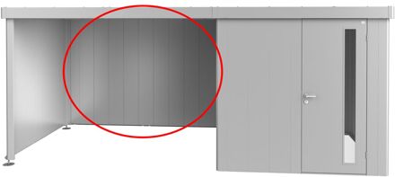 BIOHORT Achterwand Neo Type 2-4 Zilver Metallic