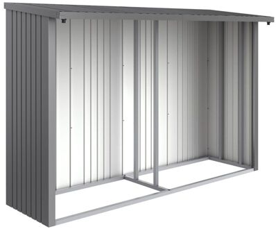 BIOHORT Achterwand Voor Tuinkast Woodstock 300 Kwartsgrijs Metallic