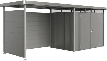 BIOHORT Achterwand Voor Zijdak Highline H2 T/m H5 Kwarts Grijs