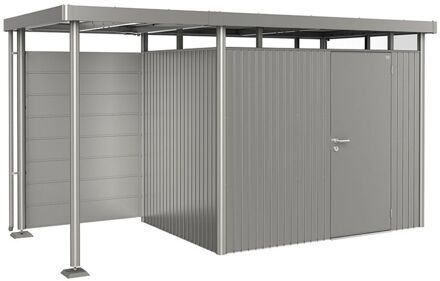 BIOHORT Achterwand Voor Zijdak S H2-h5 Kwartsgrijs Metallic