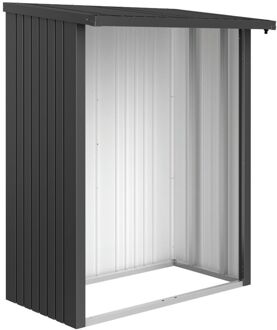 BIOHORT Achterwand Woodstock 150 Donkergrijs Metallic