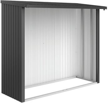 BIOHORT Achterwand Woodstock 230 Donkergrijs Metallic