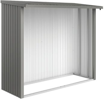 BIOHORT Achterwand Woodstock 230 Kwartsgrijs Metallic 217,5x196,5cm