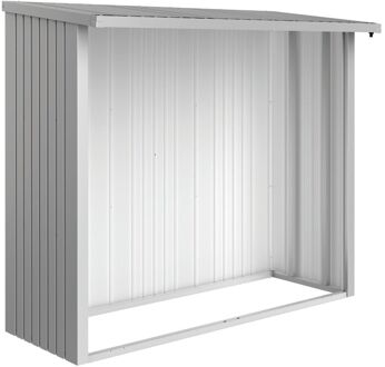 BIOHORT Achterwand Woodstock 230 Zilver Metallic