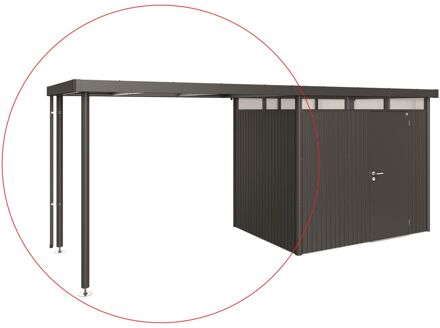 BIOHORT Afdak Highline H2 Donkergrijs 282x195x222cm