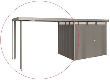BIOHORT Afdak Highline H2 Kwartsgrijs Metallic 282x195x222cm