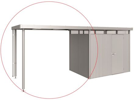 BIOHORT Afdak Highline H2 Zilver Metallic 282x195x222cm