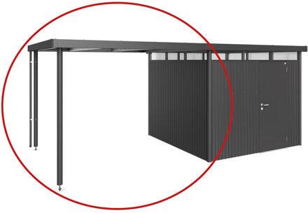 BIOHORT Afdak Highline H4 Donkergrijs 282x275x222cm