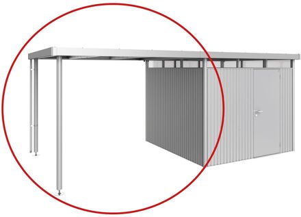 BIOHORT Afdak Highline H4 Zilver Metallic 282x275x222cm