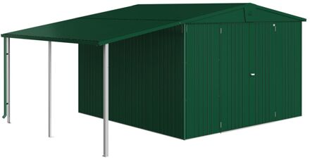 BIOHORT Afdak Voor Tuinhuis Europa 6/7 Donkergroen