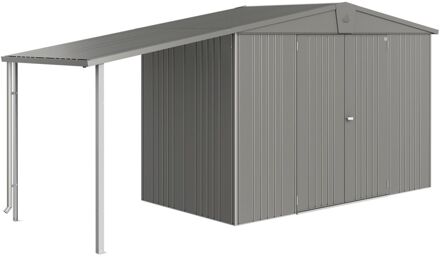 BIOHORT Afdak Voor Tuinhuis Europa 6,7 Kwartsgrijs Metallic
