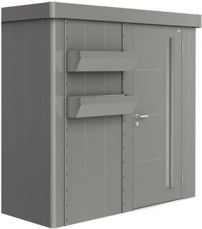 BIOHORT Bloembakken Floraboard Voor Tuinhuis Neo Kwartsgrijs Metallic