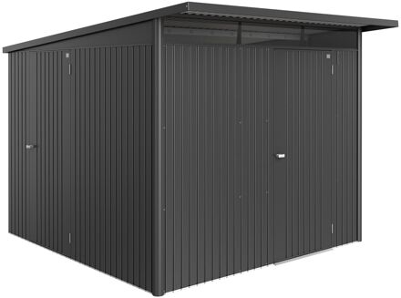 BIOHORT Deur Voor Berging Avantgarde Eco Donkergrijs Metallic 13x9,5x193cm