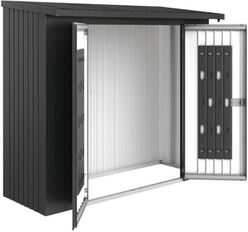 BIOHORT Deurenpakket Woodstock 230 Donkergrijs Metallic