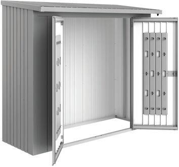 BIOHORT Deurenpakket Woodstock 230 Zilver Metallic