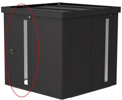 BIOHORT Extra Deur Neo Donkergrijs Metallic 83x203x3cm