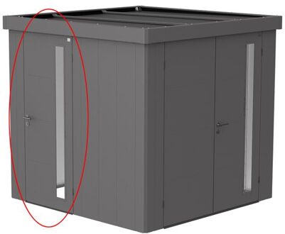 BIOHORT Extra Deur Neo Kwarts Grijs Metallic 83x203x3cm