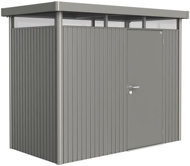 BIOHORT Highline H1 kwartsgrijs metallic 1 deurs - 275 x 155 x 222 cm