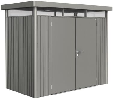 BIOHORT Highline H1 kwartsgrijs metallic 2 deurs - 275 x 155 x 222 cm