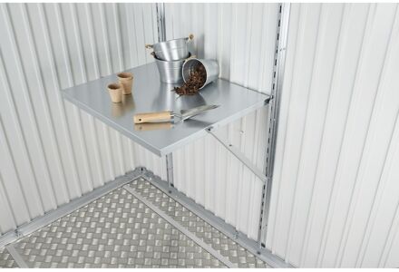 BIOHORT Klaptafel Staal Zilverkleurig 69x60cm