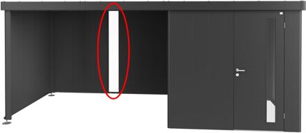 BIOHORT Lichtpaneel Zijdak Neo Donkergrijs Metallic 28x200cm